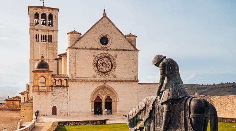 basilica of Assisi, on part of the Il Cammino Francesco