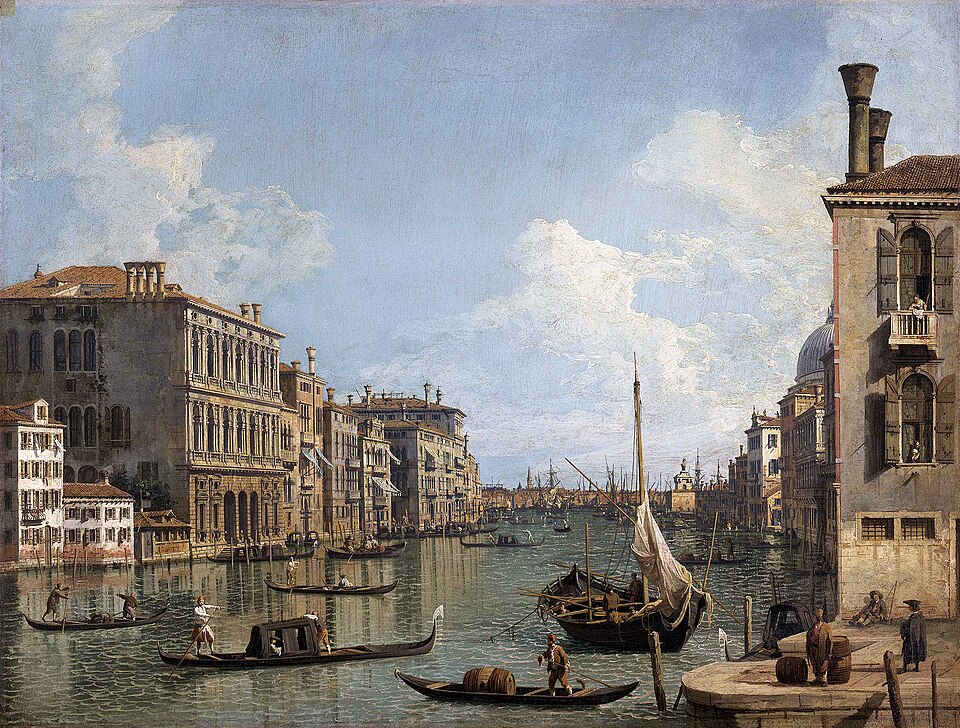 Il Bucintoro nel giorno dell'Ascensione Por Canaletto - istitutosuperioredadda.it = versione Collezione Reale, Dominio público, https://commons.wikimedia.org/w/index.php?curid=39654278