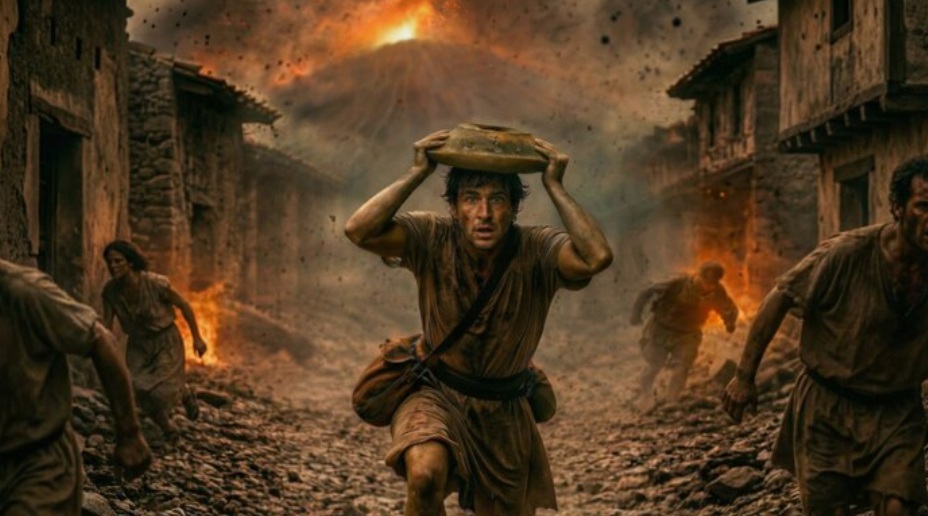 AI reconstruction of Pompeii man