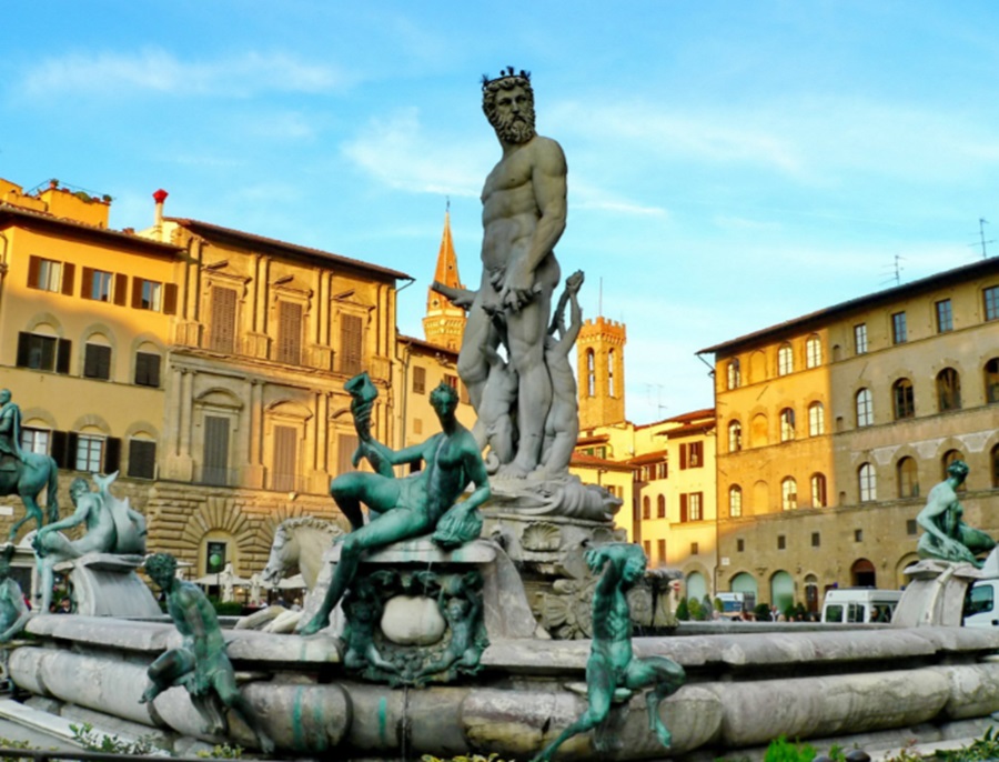 Fountain of Neptune by Bartolomeo Ammannati in Florence