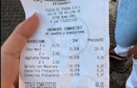 Due gelati a 44 euro: lo scontrino turistico americano diventa virale