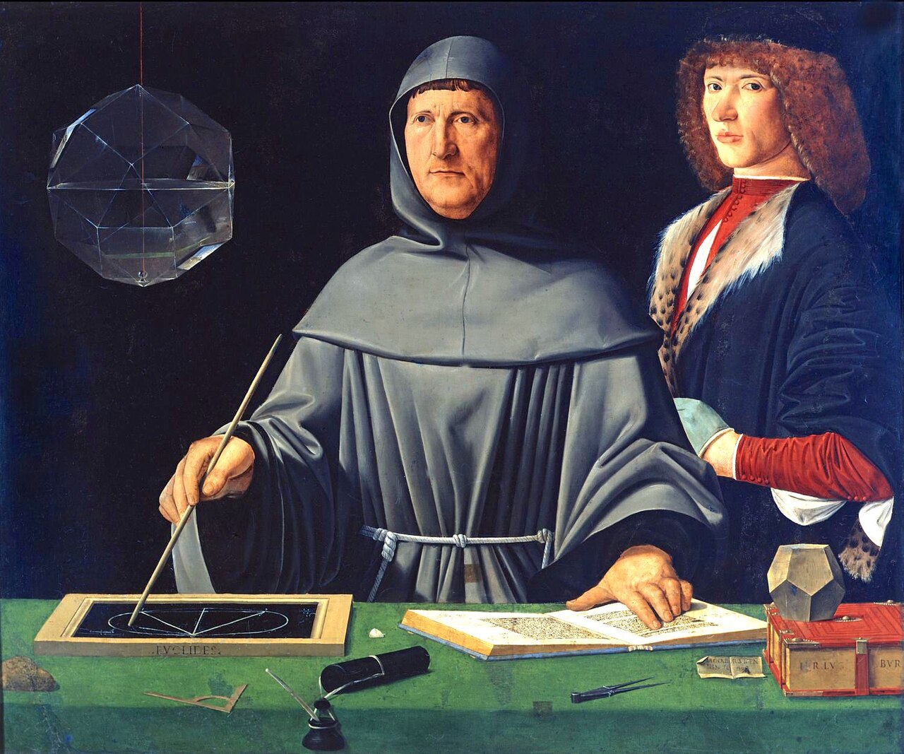 Luca Pacioli. Por Atribuido a Jacopo de