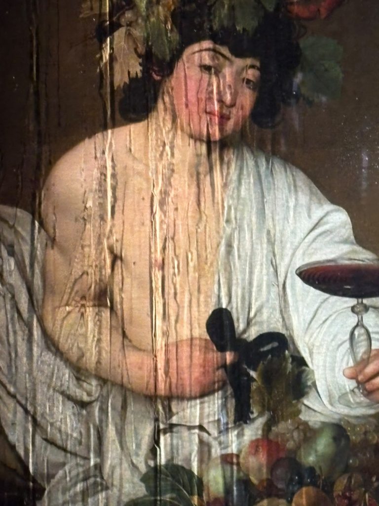 Una notevole quantità di acqua piovana colpì l'involucro protettivo sopra il Bacco di Caravaggio. Galleria degli Uffizi, 17 settembre 2026